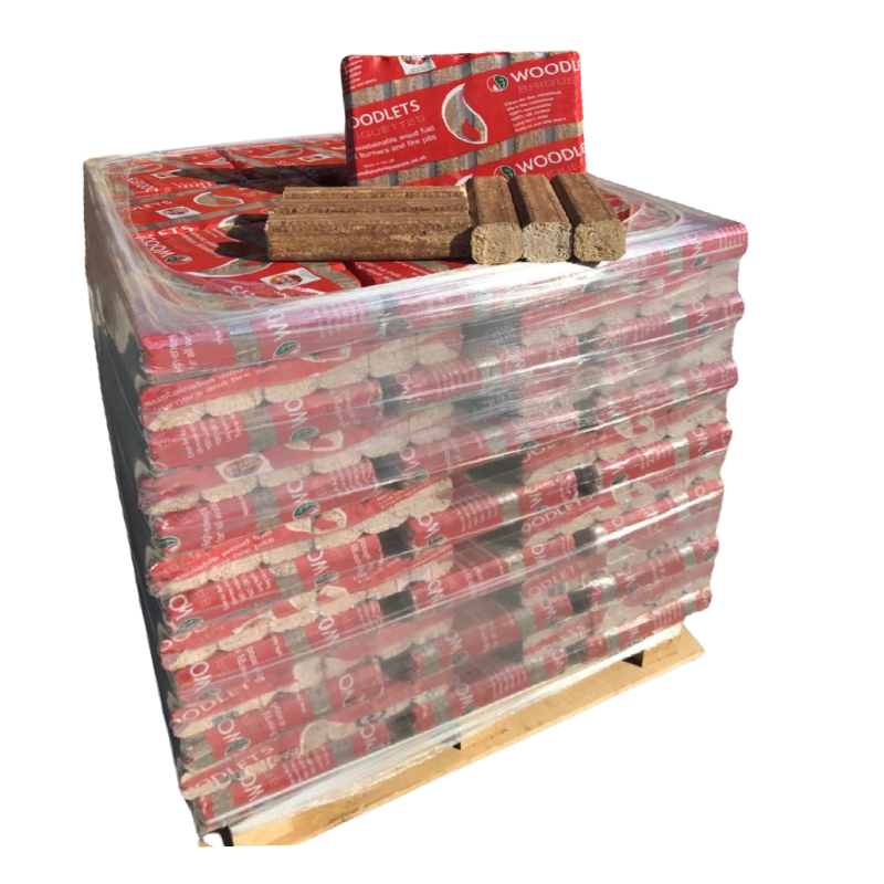 Woodlets-wood-briquettes Wood Briquettes Full Pallet 96x10kgs